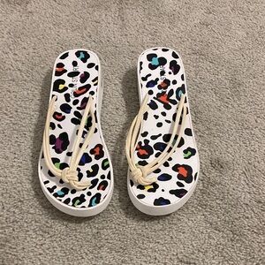 Colin Stuart Women's Multicolor Leopard Sandals